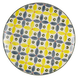 Pols Potten Plate Grey / Yellow